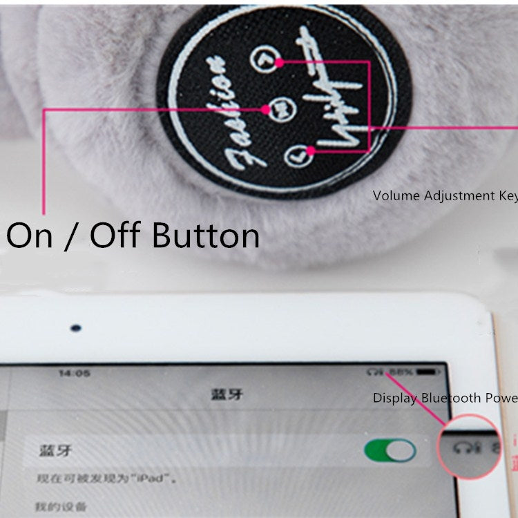 Cache-oreilles Bluetooth d'hiver en peluche coupe-vent pour hommes et femmes
