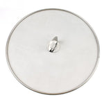 Couvercle Anti-Éclaboussures en Acier Inoxydable, Couverture de Protection Anti-Huile pour Friteuse, Couvercle de Plateau à Pizza, Gadget de Cuisine 33cm