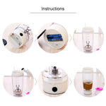 Bouteille Mixeur 600ML, Bouteille d'eau électrique portable pour protéines, Tasse créative automatique pour café et lait