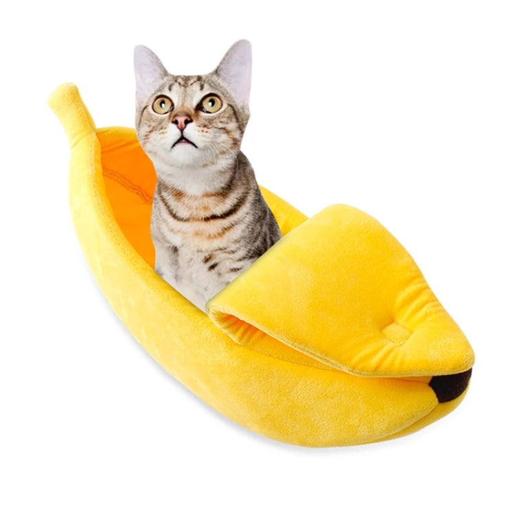 Niche pour animaux de compagnie en forme de banane pour l'hiver, litière créative en forme de banane, S, M, L, XL