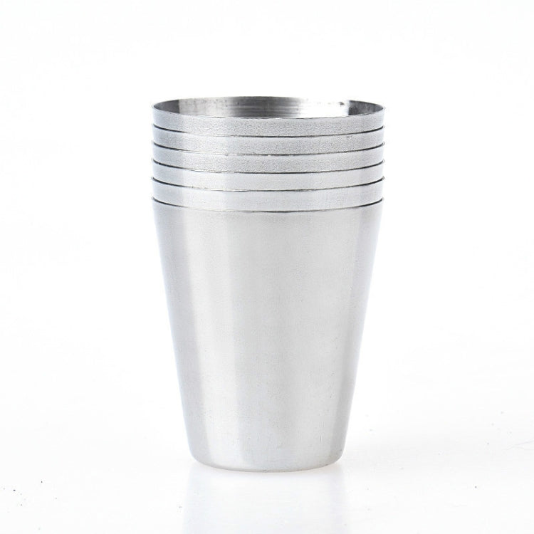 2 ensembles Mini verre à vin extérieur en acier inoxydable, petit ensemble de tasses à boire portable pour la randonnée et le camping avec étui en cuir, petite tasse à boire portable de voyage de 30 ml
