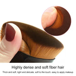 Pinceau Fond de Teint Pétale Brosses de Maquillage BB Crème Pinceau Poudre Libre Kit Plat Pincel Maquiagem, Noir, Rose