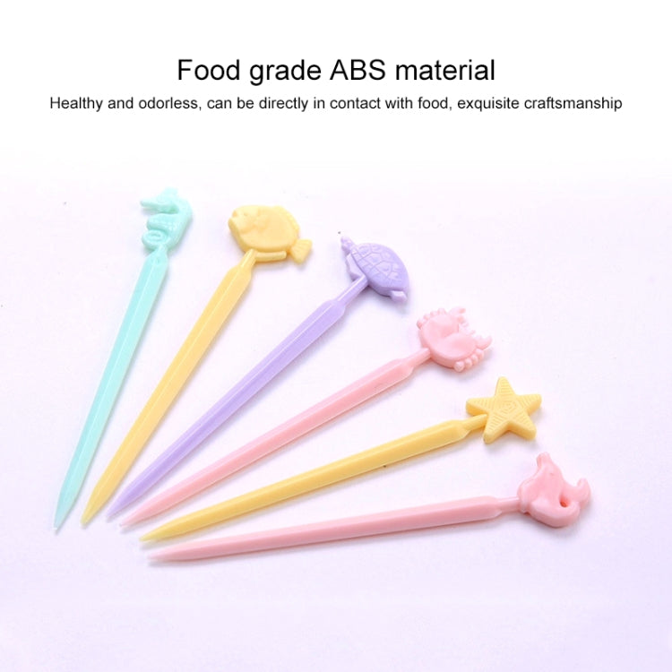 Enseigne fourchette à gâteau de fruits en forme d'animal de dessin animé créatif, livraison en couleur aléatoire