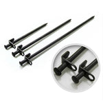 5 PCS clous renforcés longs pour tente de camping extérieur clous en acier, 20cm