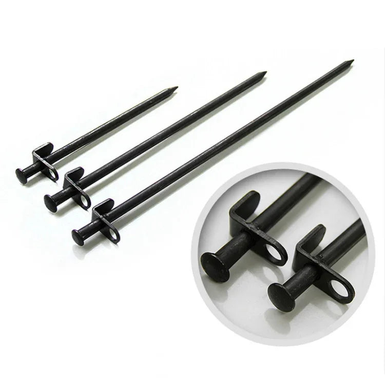 5 PCS clous renforcés longs pour tente de camping extérieur clous en acier, 20cm