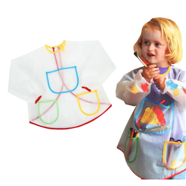 Tablier de dessin transparent, imperméable et anti-salissure pour enfants, tablier transparent