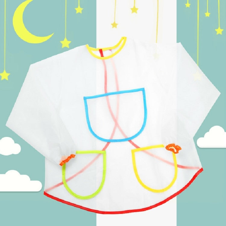 Tablier de dessin transparent, imperméable et anti-salissure pour enfants, tablier transparent