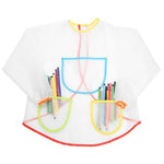 Tablier de dessin transparent, imperméable et anti-salissure pour enfants, tablier transparent
