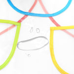 Tablier de dessin transparent, imperméable et anti-salissure pour enfants, tablier transparent
