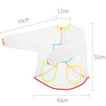 Tablier de dessin transparent, imperméable et anti-salissure pour enfants, tablier transparent