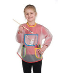 Tablier de dessin transparent, imperméable et anti-salissure pour enfants, tablier transparent