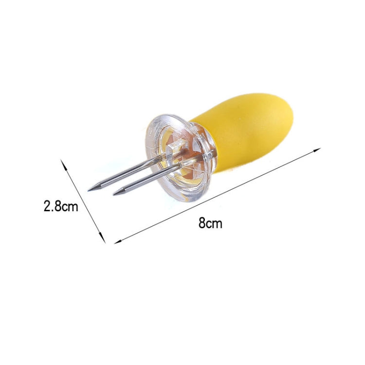 5 paires fourchettes à maïs en acier inoxydable pour barbecue en extérieur fourchettes à fruits dispositif à maïs