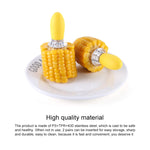5 paires fourchettes à maïs en acier inoxydable pour barbecue en extérieur fourchettes à fruits dispositif à maïs