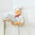 Mignon Mur Auto-Adhésif Bouchon Résine Crochet Rack de Cuisine, Traînée de Pied, Traînée de Main