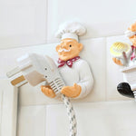 Mignon Mur Auto-Adhésif Bouchon Résine Crochet Rack de Cuisine, Traînée de Pied, Traînée de Main