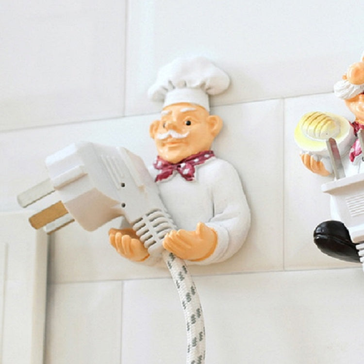 Mignon Mur Auto-Adhésif Bouchon Résine Crochet Rack de Cuisine, Traînée de Pied, Traînée de Main