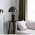 Lampe de table E14 LED en métal champignon Lampe de chevet décorative Prise européenne, S Noir, L Noir, S Blanc, L Blanc, S Doré, L Doré