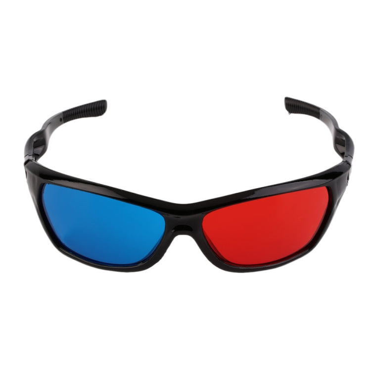 2 paires de lunettes 3D universelles en plastique noir pour films, jeux et vidéos DVD Anaglyphe, 2 paires universelles