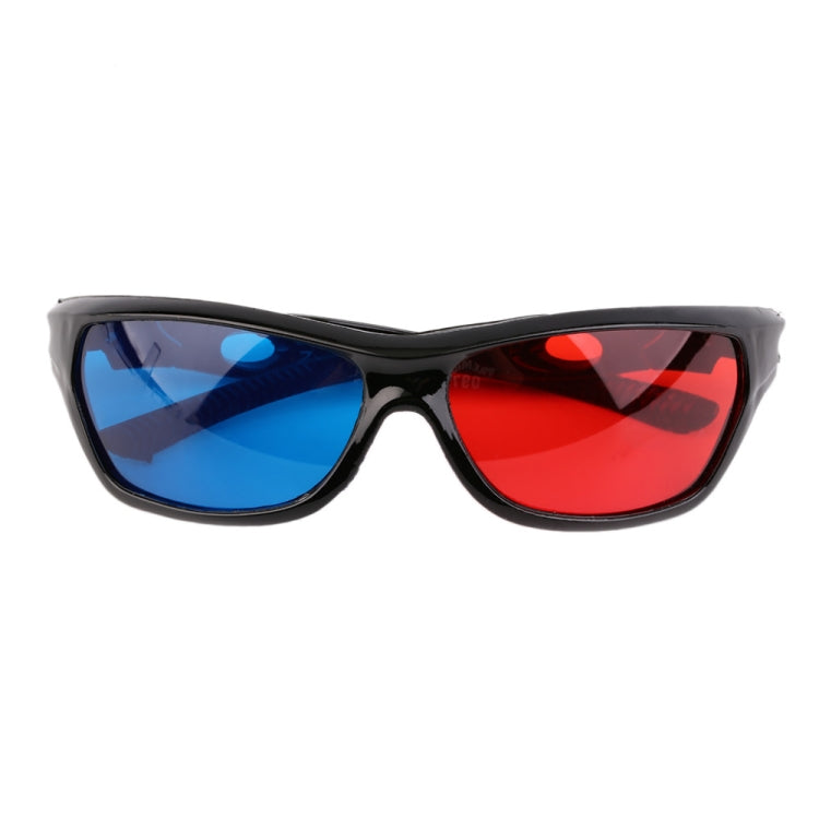 2 paires de lunettes 3D universelles en plastique noir pour films, jeux et vidéos DVD Anaglyphe, 2 paires universelles