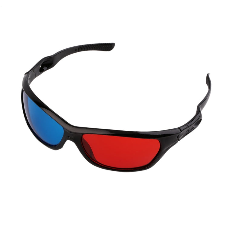 2 paires de lunettes 3D universelles en plastique noir pour films, jeux et vidéos DVD Anaglyphe, 2 paires universelles