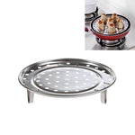 Plateau vapeur multifonctionnel étanche, grille de cuisson à la vapeur en acier inoxydable, cage de cuisson à la vapeur, feuille de cuisson à la vapeur, support de cuisson à la vapeur, 20 cm, 22 cm, 24 cm, 26 cm