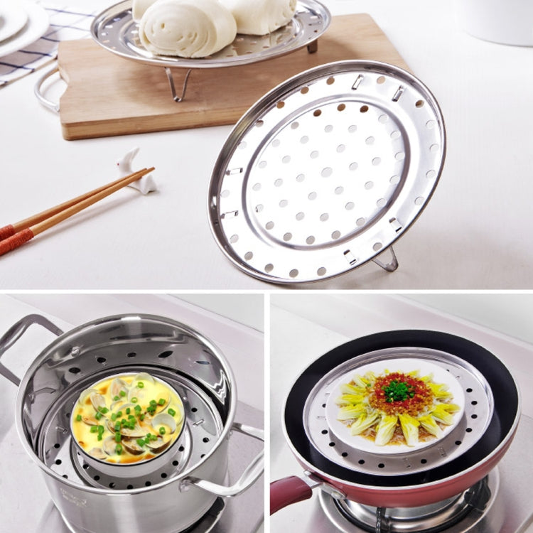 Plateau vapeur multifonctionnel étanche, grille de cuisson à la vapeur en acier inoxydable, cage de cuisson à la vapeur, feuille de cuisson à la vapeur, support de cuisson à la vapeur, 20 cm, 22 cm, 24 cm, 26 cm