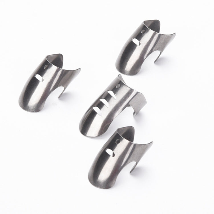 Lot de 4 protège-doigts en acier inoxydable réglables pour la découpe et la préparation des aliments, lot de 4 protège-doigts