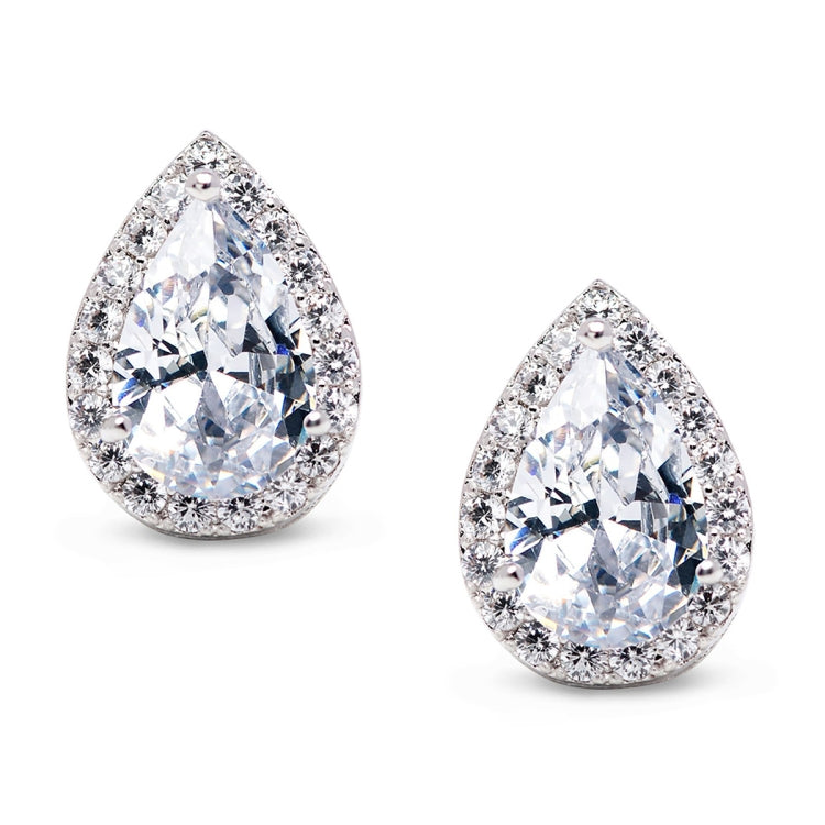 Boucles d'oreilles clous mode cœur zircon, or rose, or, blanc