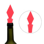 Bouchon à vin en silicone série poker, 12 bouchons en forme de cœur de pêche, 12 bouchons en forme de pique, 12 bouchons en forme de prune noire, 12 bouchons en forme de carré rouge