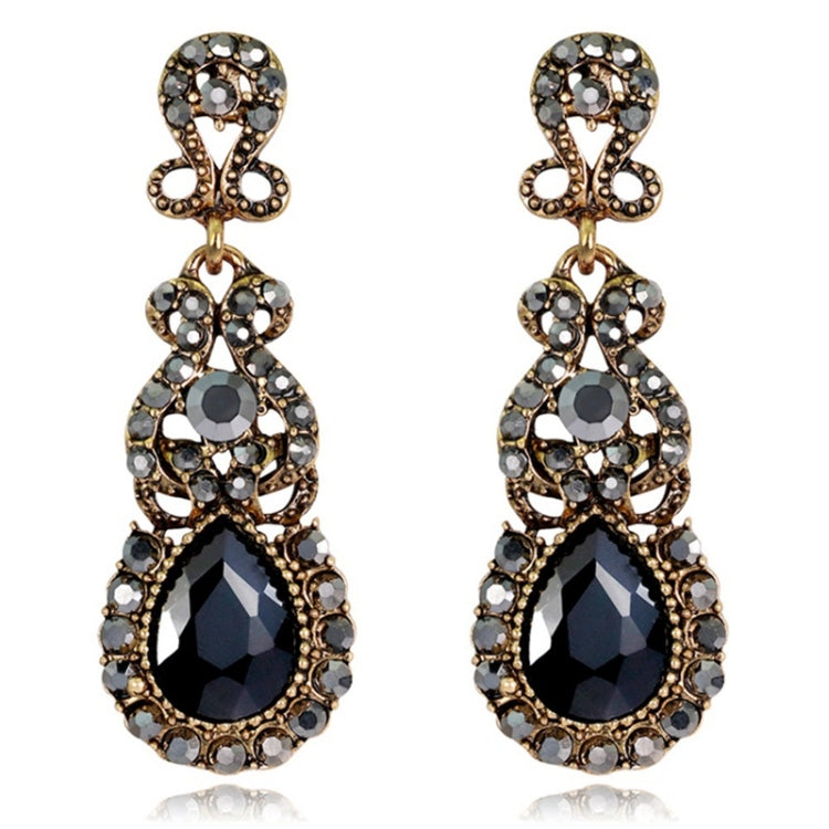 Boucles d'oreilles pendantes classiques, clous d'oreilles en alliage atmosphérique exagéré, rouges