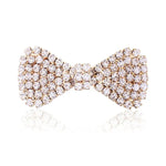 2 Pcs Épingles à Cheveux en Strass et Nœud Papillon pour Femme