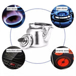 Bouilloire sifflante en acier inoxydable pour cuisinière à induction, son de piano classique, pot chantant sans chaleur magnétique, 1L, 1.5L, 2L, 3L