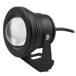 Projecteur submersible pour piscine 10W, projecteur submersible pour aquarium temporisé 12V DC, lumière blanc chaud, lumière blanche