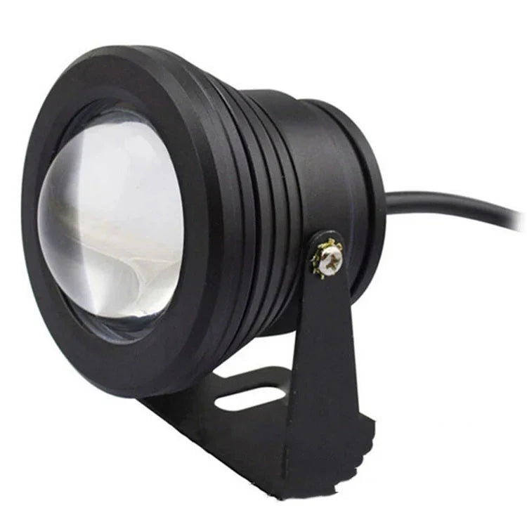 Projecteur submersible pour piscine 10W, projecteur submersible pour aquarium temporisé 12V DC, lumière blanc chaud, lumière blanche
