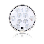 Lampe submersible étanche d'aquarium à bouton de plongée RVB sous l'eau