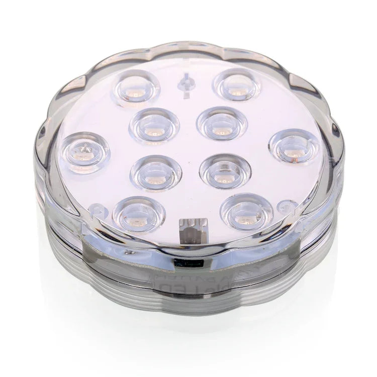 Lampe submersible étanche d'aquarium à bouton de plongée RVB sous l'eau