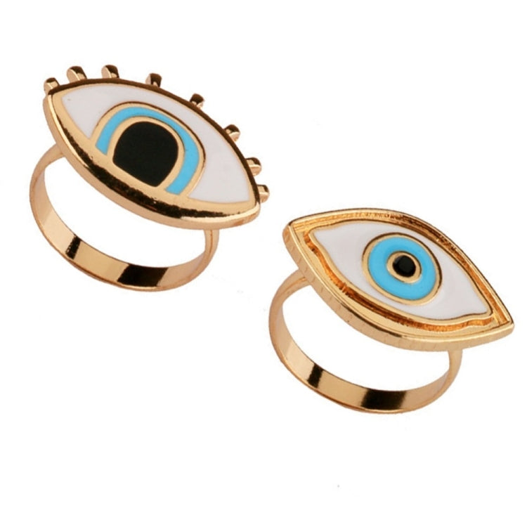 Bague punk en résine avec œil turc