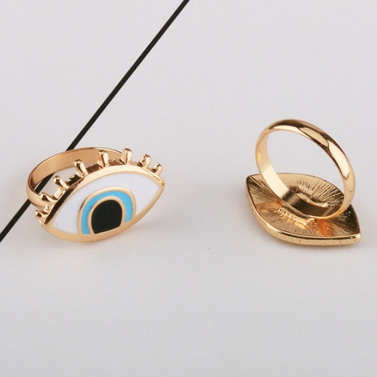 Bague punk en résine avec œil turc