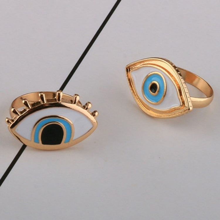 Bague punk en résine avec œil turc