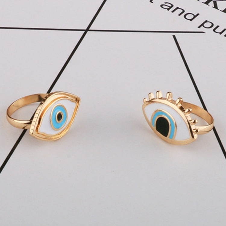 Bague punk en résine avec œil turc