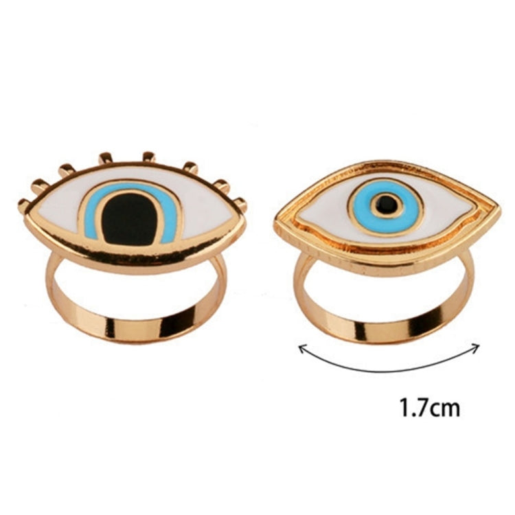 Bague punk en résine avec œil turc