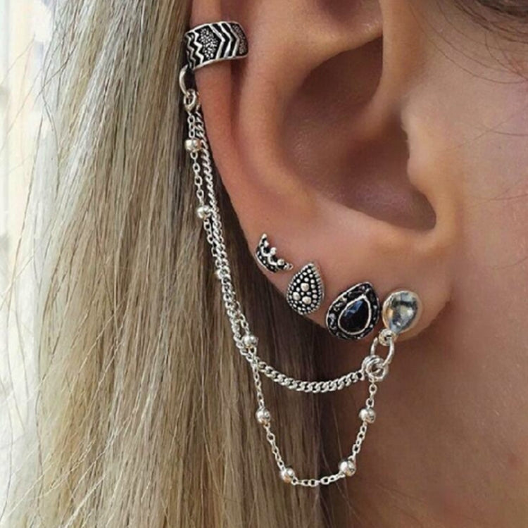 Ensemble de boucles d'oreilles pendantes style bohème punk vintage pour femme
