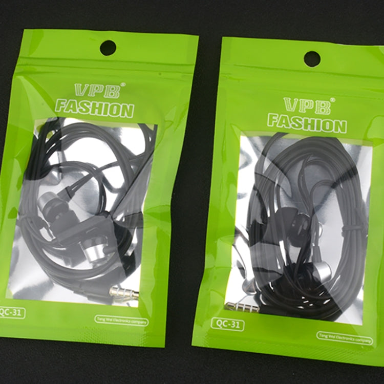 Écouteurs filaires VPB S3 Sport Super Bass 3,5 mm avec microphone intégrés pour Samsung MP3