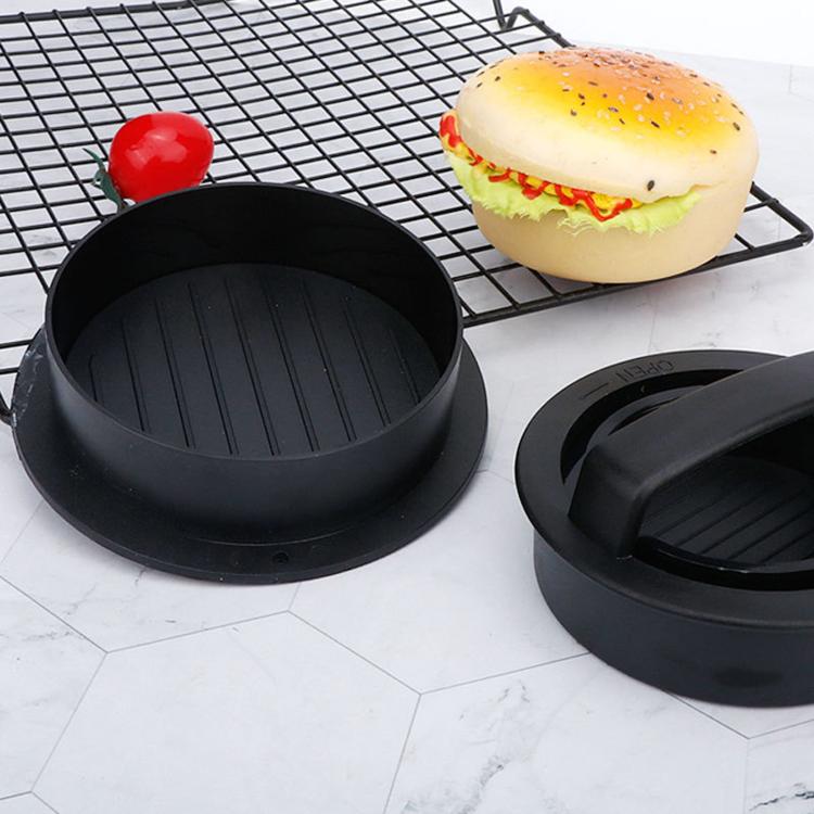 Ustensile de presse à viande pour hamburgers, moule à galettes, 2 pièces, noir