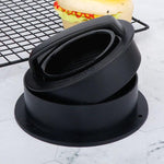 Ustensile de presse à viande pour hamburgers, moule à galettes, 2 pièces, noir