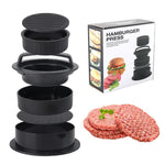 Ustensile de presse à viande pour hamburgers, moule à galettes, 2 pièces, noir