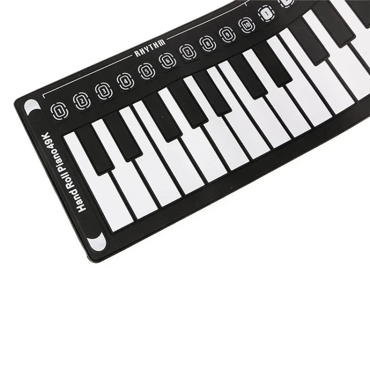 Piano électronique portable à 49 touches avec pavillon, idéal pour les enfants débutants.
