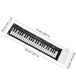 Piano électronique portable à 49 touches avec pavillon, idéal pour les enfants débutants.