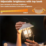 Lumières de camping suspendues extérieures, Éclairage d'ambiance pour tente, Poignée noire, Poignée blanche