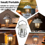 Lumières de camping suspendues extérieures, Éclairage d'ambiance pour tente, Poignée noire, Poignée blanche